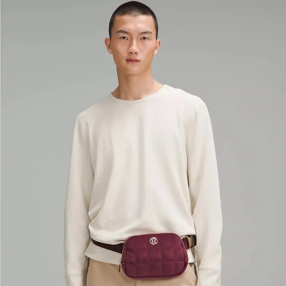 LULULEMON✨NEW✨ Everywhere Belt Bag 1L Quilted Velour in Wine Berry
